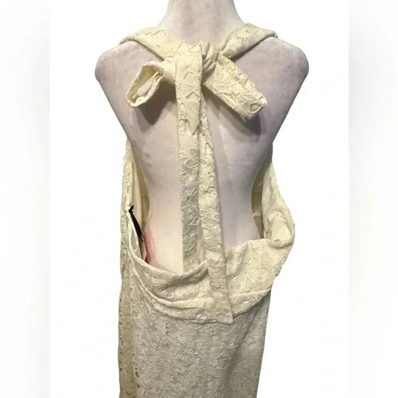 Prabal Gurung halter off white dress size 22W - Picture 6 of 12